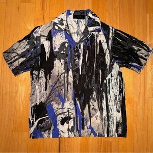 AMIRI Silk Paint Drip Runway Shirt 🔥